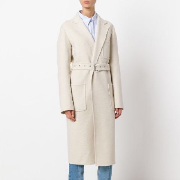 CÉLINE Phoebe Philo Cashmere Belted Coat Sz 36 - Picture 2 of 16